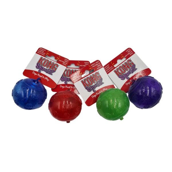 kong squeezz-bollar i olika färger