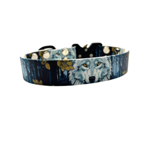 Biothanehalsband med coola mönster- 25mm